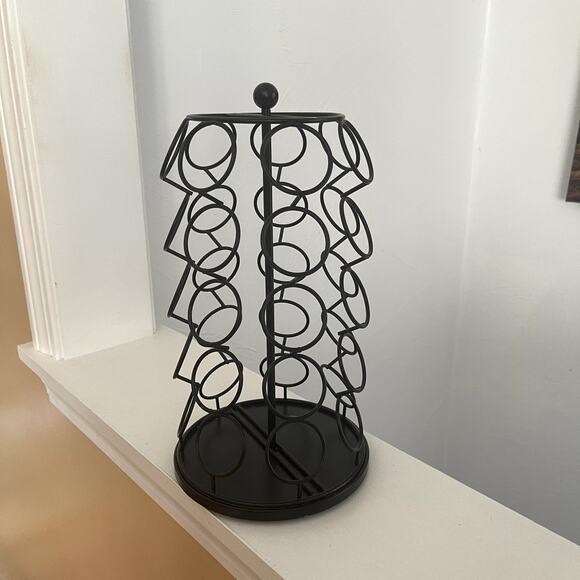 Nifty K-Cup Carousel Coffee Pod Holder Holds 35 K Cups 360 Spin Black - Picture 4 of 8